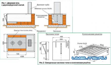 Как сделать печь для дачи