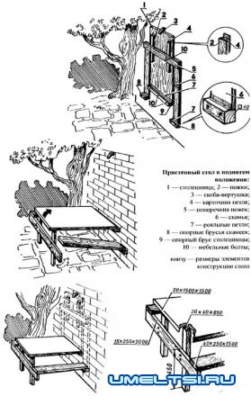 Садовый  гарнитур: раскладной уголок для отдыха