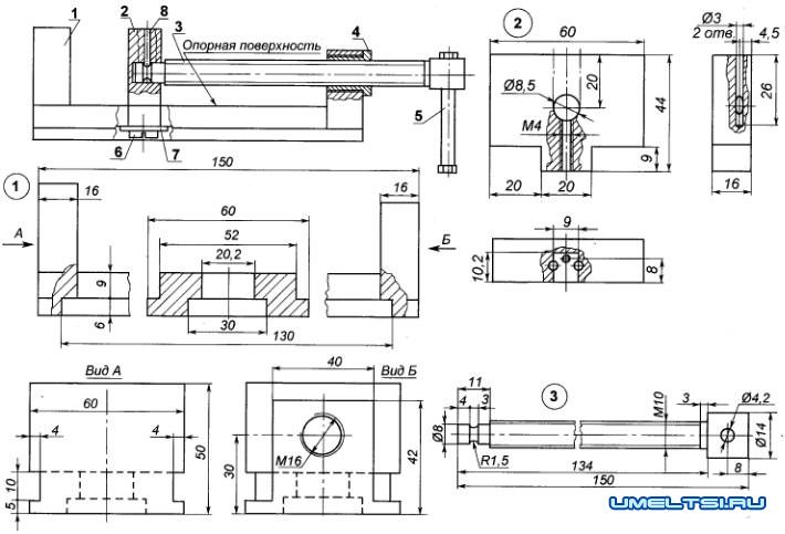 Самодельные тиски своими руками