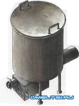 Буржуйка. Топим опилками Буржуйка. Топим опилками