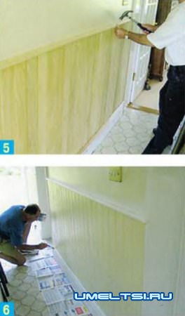 Обшивка стены