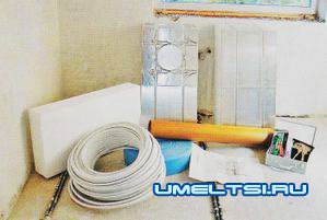 Монтаж системы  напольного отопления