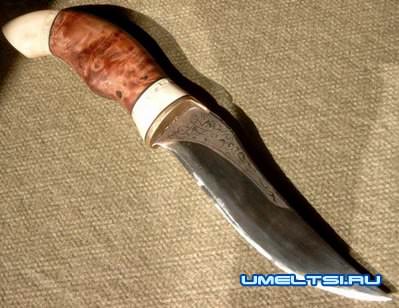 Травление металла: рисунок на лезвии ножа Травление металла: рисунок на лезвии ножа