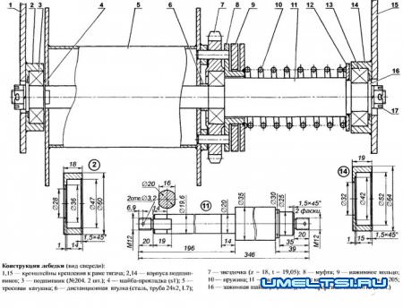 Самодельная лебедка
