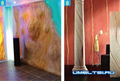 Каменные обои своими руками