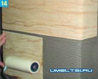 Каменные обои своими руками