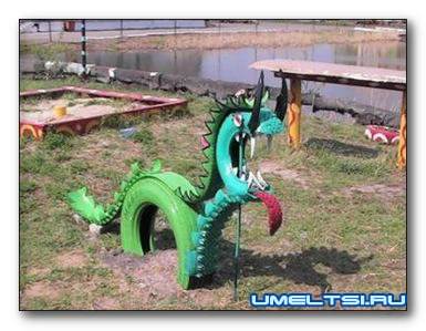 Поделки из шин для дачи, сада и огорода своими руками Поделки из шин для дачи, сада и огорода своими руками