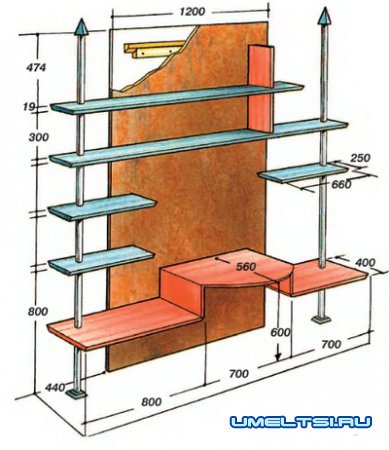 Стеллаж своими руками