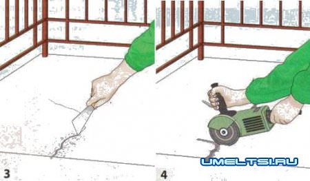 Заделка трещин в бетоне