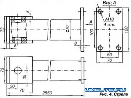 Самодельный подъемный кран "Малютка"