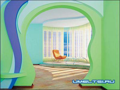 Ломаные формы из гипсокартона Ломаные формы из гипсокартона