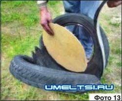 Как сделать лебедя из покрышки