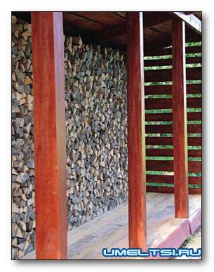 Дровяник своими руками