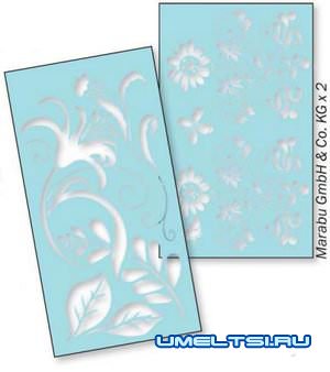 Роспись по трафаретам на стене Роспись по трафаретам на стене