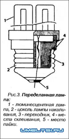 Реанимация энергосберегающей лампы
