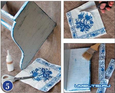 Украшаем гжельскою росписью полку