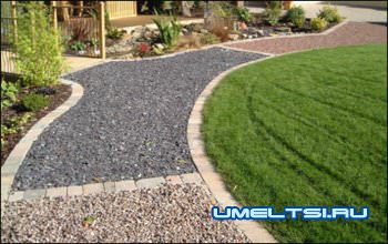 Садовые дорожки из гальки
