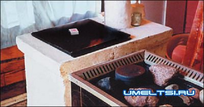 Экономная печь каменка