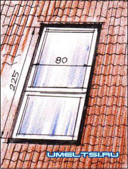 Окно-балкон в мансарде