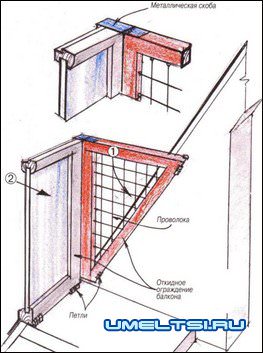 Окно-балкон в мансарде