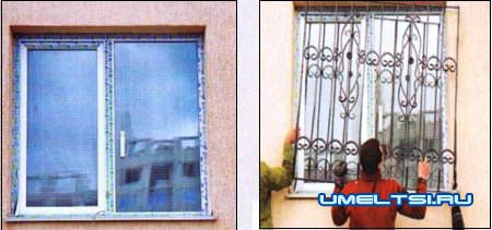 Установка решеток на окна Установка решеток на окна