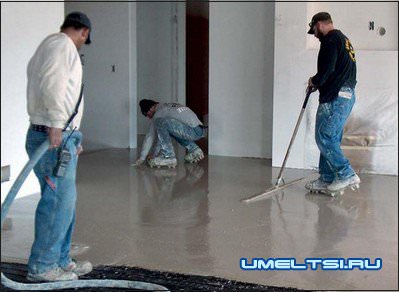 Выравнивание пола своими руками