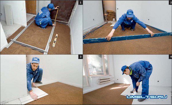 Выравнивание пола своими руками