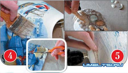 Украшаем настольную лампу своими руками Украшаем настольную лампу своими руками