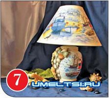 Украшаем настольную лампу своими руками Украшаем настольную лампу своими руками