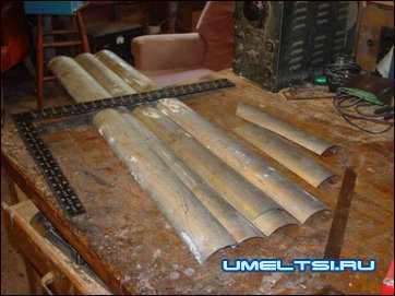 трубу порезали на 4 части