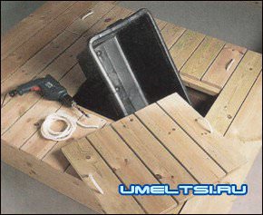 Песочница своими руками с крышкой и резервуаром для воды Песочница своими руками с крышкой и резервуаром для воды