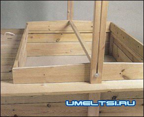 Песочница своими руками с крышкой и резервуаром для воды Песочница своими руками с крышкой и резервуаром для воды