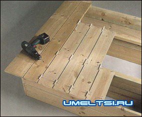 Песочница своими руками с крышкой и резервуаром для воды Песочница своими руками с крышкой и резервуаром для воды