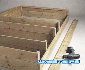 Песочница своими руками с крышкой и резервуаром для воды Песочница своими руками с крышкой и резервуаром для воды