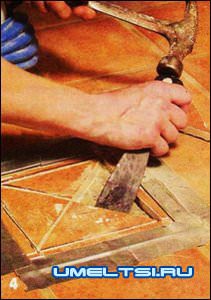 Замена треснувшей плитки