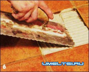 Замена треснувшей плитки