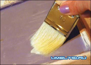 Поднос деревянный с декором Поднос деревянный с декором