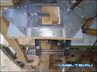 Приспособление для изготовления столярного шипа Приспособление для изготовления столярного шипа