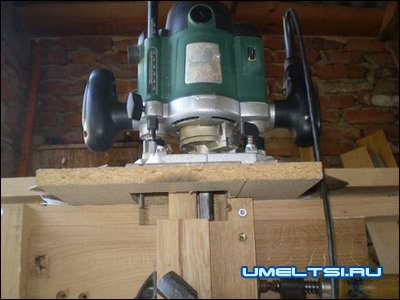 Приспособление для изготовления столярного шипа Приспособление для изготовления столярного шипа