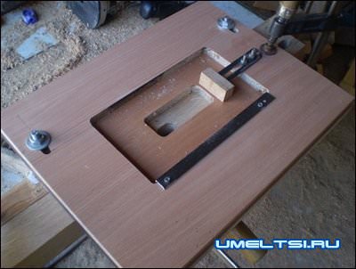 Приспособление для изготовления столярного шипа Приспособление для изготовления столярного шипа