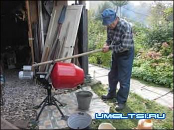 Приспособление к бетономешалке Приспособление к бетономешалке