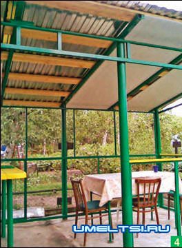 Беседка из поликарбоната Беседка из поликарбоната