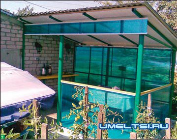 Беседка из поликарбоната Беседка из поликарбоната