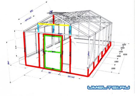 Теплица всесезонная со стальным каркасом