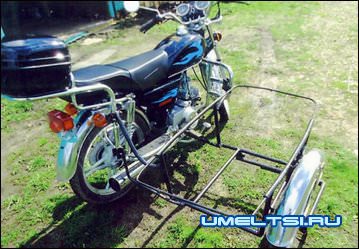 Самодельная коляска к мопеду Альфа Самодельная коляска к мопеду Альфа