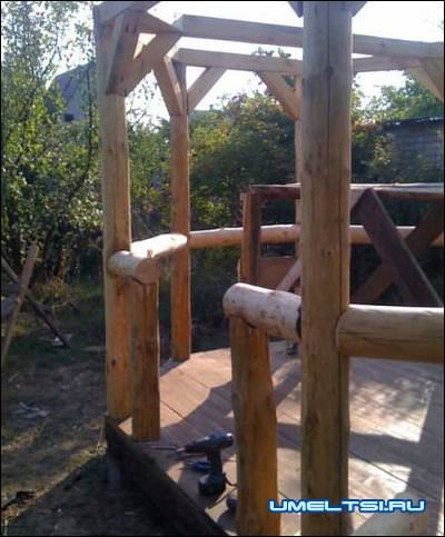 установка перил для беседки установка перил для беседки