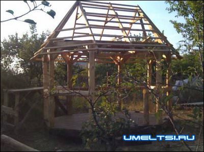 крыша со шетью скатами для беседки крыша со шетью скатами для беседки