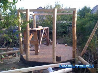 установка стоек для беседки установка стоек для беседки