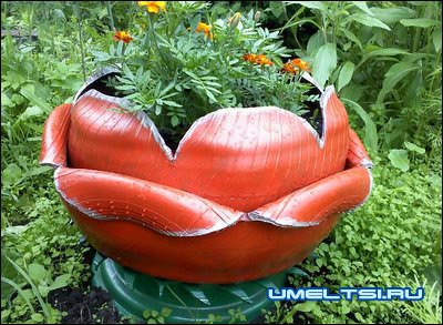 Поделки из автомобильных шин Поделки из автомобильных шин