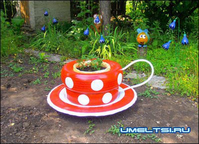 Поделки из автомобильных шин Поделки из автомобильных шин